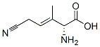 3-Pentenoicacid,2-amino-5-cyano-3-methyl-,[R-(E)]-(9CI) 구조식 이미지