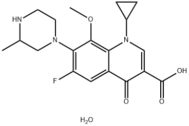 Gatifloxacin sesquihydrate 구조식 이미지