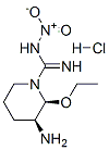 (2S,3S)-3-AMINO-2-ETHOXY-N-NITROPIPERIDINE-1-CARBOXAMIDINE HYDROCHLORIDE Structure