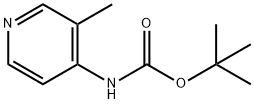 Carbamic acid, (3-methyl-4-pyridinyl)-, 1,1-dimethylethyl ester (9CI) Structure