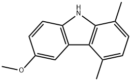 6-메톡시-1,4-디메틸-9H-카르바졸 구조식 이미지