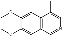 이소퀴놀린,6,7-디메톡시-4-메틸-(8Cl,9CI) 구조식 이미지