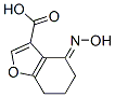 3-Benzofurancarboxylicacid,4,5,6,7-tetrahydro-4-(hydroxyimino)-,(E)-(9CI) Structure