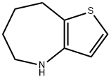 5,6,7,8-테트라하이드로-4H-티에노[3,2-B]아제핀 구조식 이미지