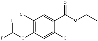 Ethyl 2,5-dichloro-4-(difluoromethoxy)benzoate Structure