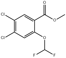 Methyl 4,5-dichloro-2-(difluoromethoxy)benzoate Structure