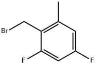 2,4-Difluoro-6-methylbenzyl bromide Structure