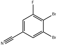 3,4-Dibromo-5-fluorobenzonitrile Structure