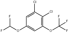 1,2-Dichloro-5-difluoromethoxy-3-(trifluoromethoxy)benzene Structure
