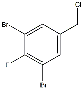 3,5-Dibromo-4-fluorobenzyl chloride 구조식 이미지