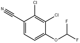2,3-Dichloro-4-(difluoromethoxy)benzonitrile 구조식 이미지