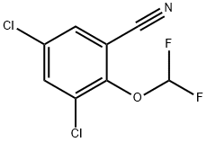 3,5-Dichloro-2-(difluoromethoxy)benzonitrile 구조식 이미지