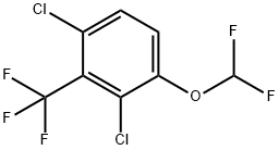 2,6-Dichloro-3-(difluoromethoxy)benzotrifluoride Structure