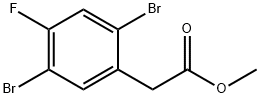 Methyl 2,5-dibromo-4-fluorophenylacetate Structure