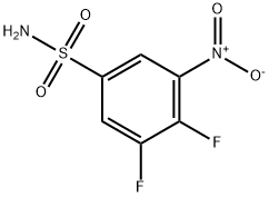 3,4-Difluoro-5-nitrobenzenesulfonamide 구조식 이미지