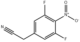 3,5-Difluoro-4-nitrophenylacetonitrile 구조식 이미지