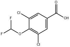 3,5-Dichloro-4-(difluoromethoxy)benzoic acid Structure