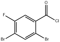 2,4-Dibromo-5-fluorobenzoyl chloride Structure