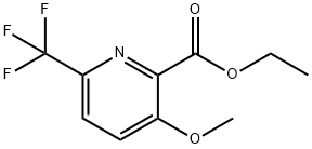 Ethyl 3-methoxy-6-(trifluoromethyl)pyridine-2-carboxylate 구조식 이미지