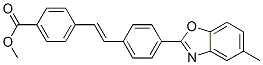 methyl 4-[2-[4-(5-methyl-2-benzoxazolyl)phenyl]vinyl]benzoate  구조식 이미지