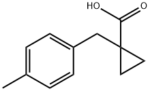 1-(p-methylbenzyl)cyclopropanecarboxylic acid  Structure