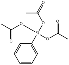 PHENYLTRIACETOXYSILANE 구조식 이미지