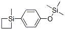 1-(1-methyl-1-silacyclobutyl-1)-4-trimethylsilyloxybenzene 구조식 이미지