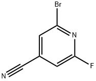 2-Bromo-6-fluoroisonicotinonitrile Structure