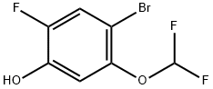 4-Bromo-5-difluoromethoxy-2-fluorophenol Structure