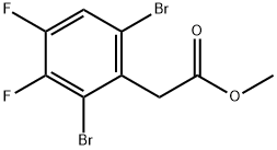 Methyl  2,6-dibromo-3,4-difluorophenylacetate 구조식 이미지