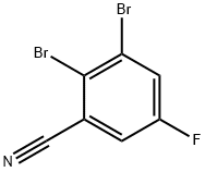 2,3-Dibromo-5-fluorobenzonitrile Structure