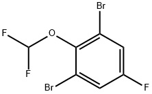 1,3-Dibromo-2-difluoromethoxy-5-fluorobenzene Structure