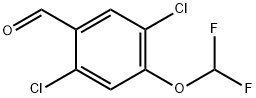 2,5-Dichloro-4-(difluoromethoxy)benzaldehyde Structure