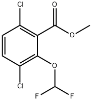 Methyl 3,6-dichloro-2-(difluoromethoxy)benzoate 구조식 이미지