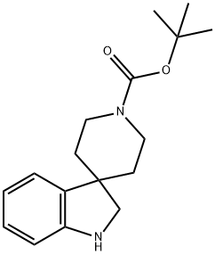 1'-N-BOC-1,2-DIHYDRO-1'H-SPIRO[INDOLE-3,4'-PIPERIDINE] 구조식 이미지