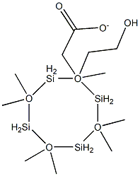 (ACETOXYETHYL)HEPTAMETHYLCYCLOTETRASILOXANE Structure