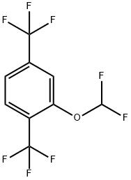 2,5-Bis(trifluoromethyl)(difluoromethoxy)benzene Structure