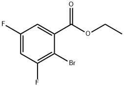 Ethyl 2-bromo-3,5-difluorobenzoate 구조식 이미지
