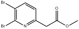Methyl 2,3-dibromopyridine-6-acetate Structure