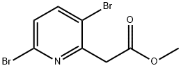 Methyl 3,6-dibromopyridine-2-acetate Structure
