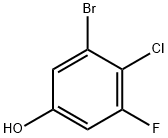 3-Bromo-4-chloro-5-fluorophenol Structure