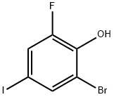 Phenol, 2-bromo-6-fluoro-4-iodo- Structure