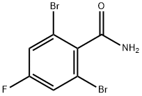 2,6-Dibromo-4-fluorobenzamide Structure