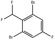 2,6-Dibromo-4-fluorobenzodifluoride 구조식 이미지