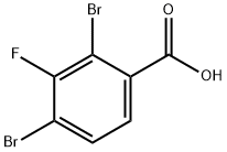 2,4-Dibromo-3-fluorobenzoic acid 구조식 이미지