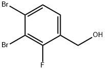 3,4-Dibromo-2-fluorobenzyl alcohol 구조식 이미지