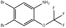 4,5-Dibromo-2-(trifluoromethoxy)aniline Structure