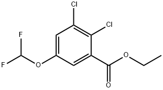 Ethyl 2,3-dichloro-5-(difluoromethoxy)benzoate 구조식 이미지