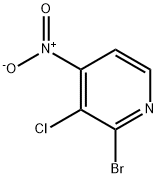 2-Bromo-3-chloro-4-nitropyridine 구조식 이미지