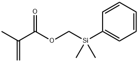 (PHENYLDIMETHYLSILYL)METHYL METHACRYLATE 구조식 이미지